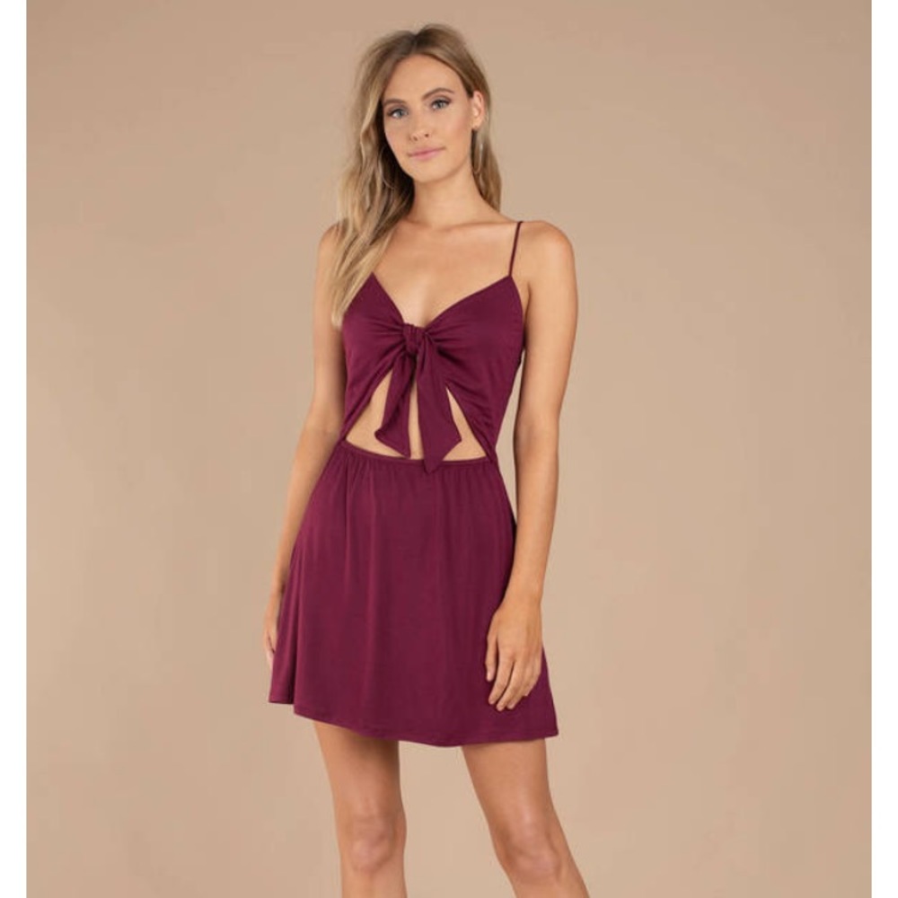 NWOT Tobi XS Front Tie Shift Dress